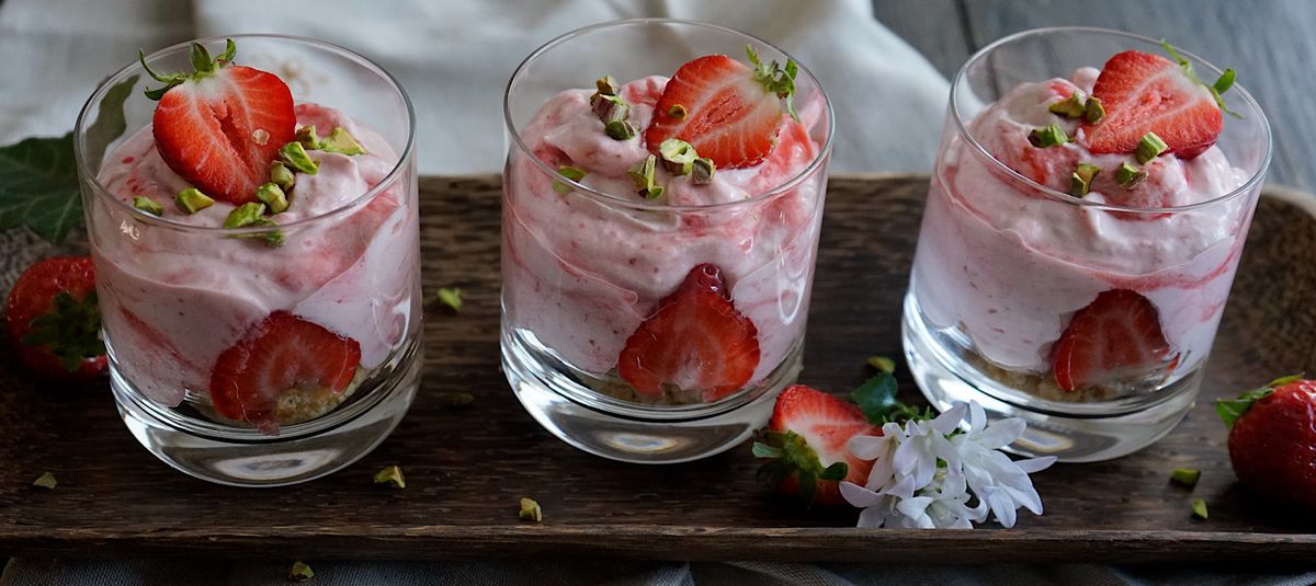 Erdbeer-Mascarpone-Mousse im Glas