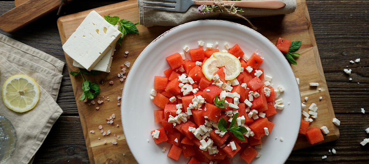 Melonen-Feta-Salat